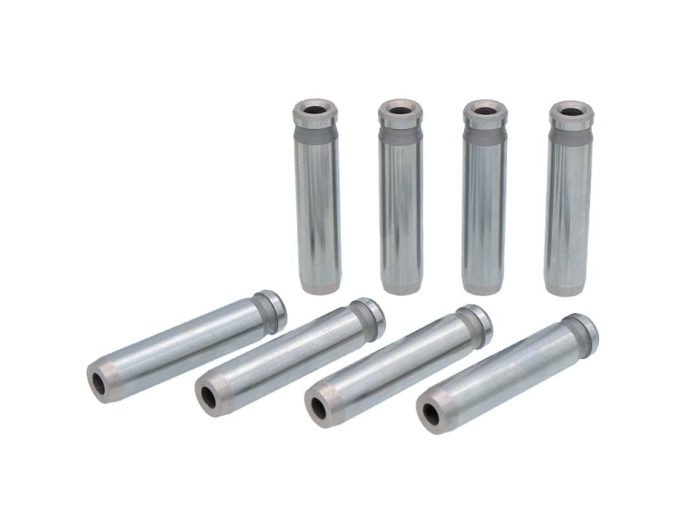 Eight Antra valve guides, four standing and four lying